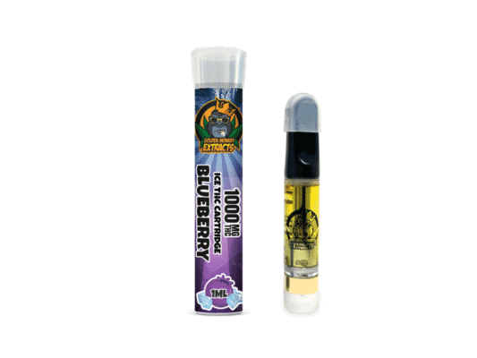 Golden Monkey Extracts Blueberry ICED Cartridge 1000MG 1ml 1