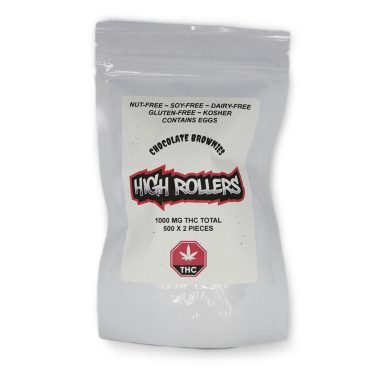 high rollers chocolate brownies 1000mg