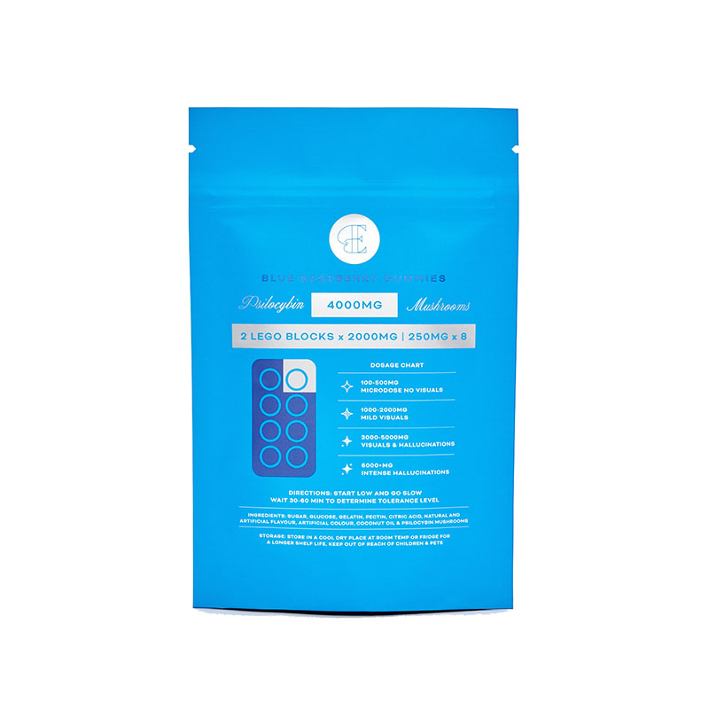 BlueRasp GUMMIES 4000MG Back EP