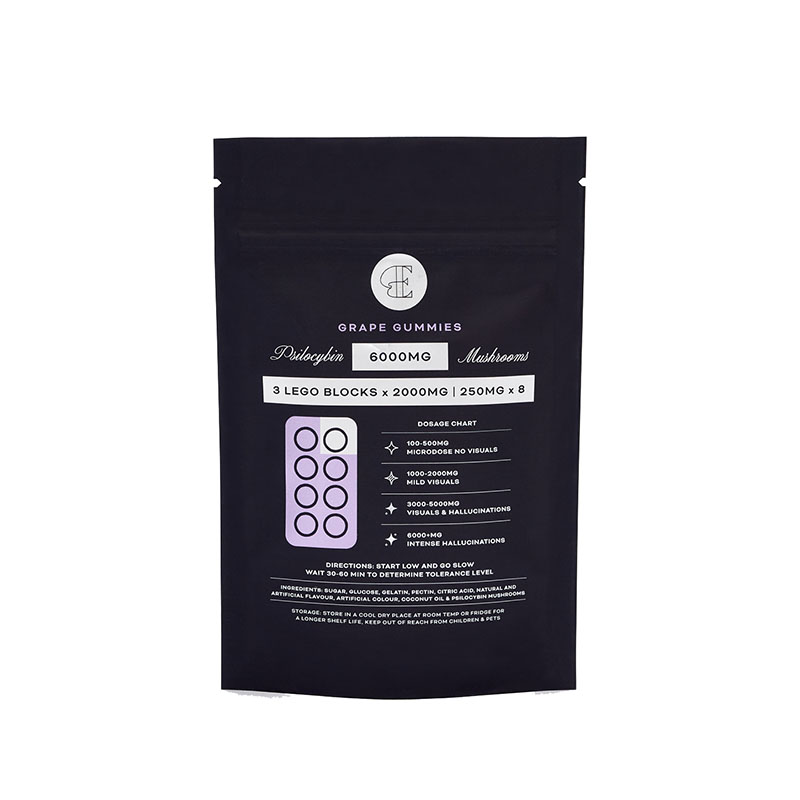 Grape GUMMIES 6000MG Back EP