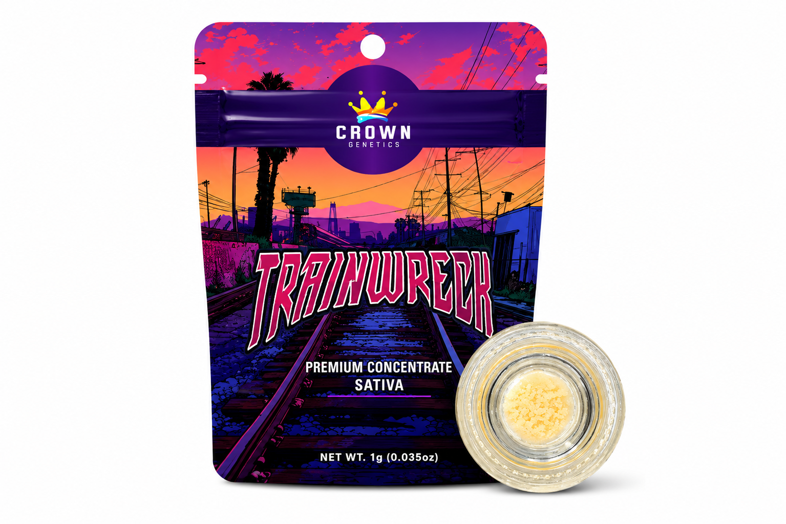 Crown Genetics Sugar (1g) - Trainwreck
