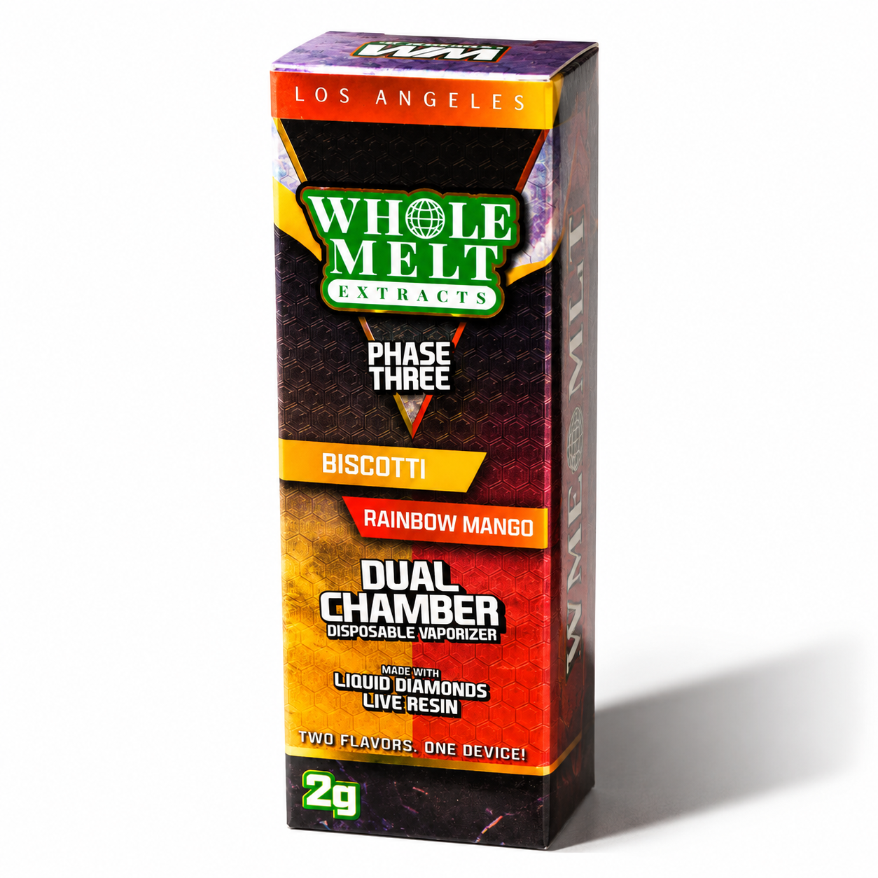 Whole Melt Dual Chamber Disposable (2g) – Biscotti x Rainbow Mango - Image 2