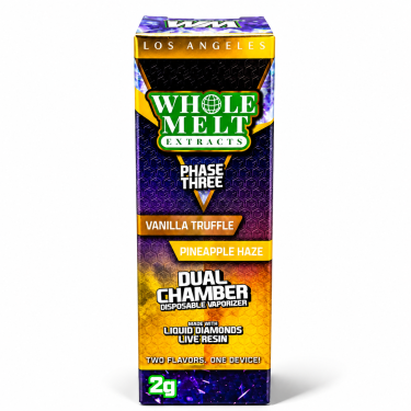 Whole Melt Dual Chamber Disposable (2g) - Vanilla Truffle x Pineapple Haze