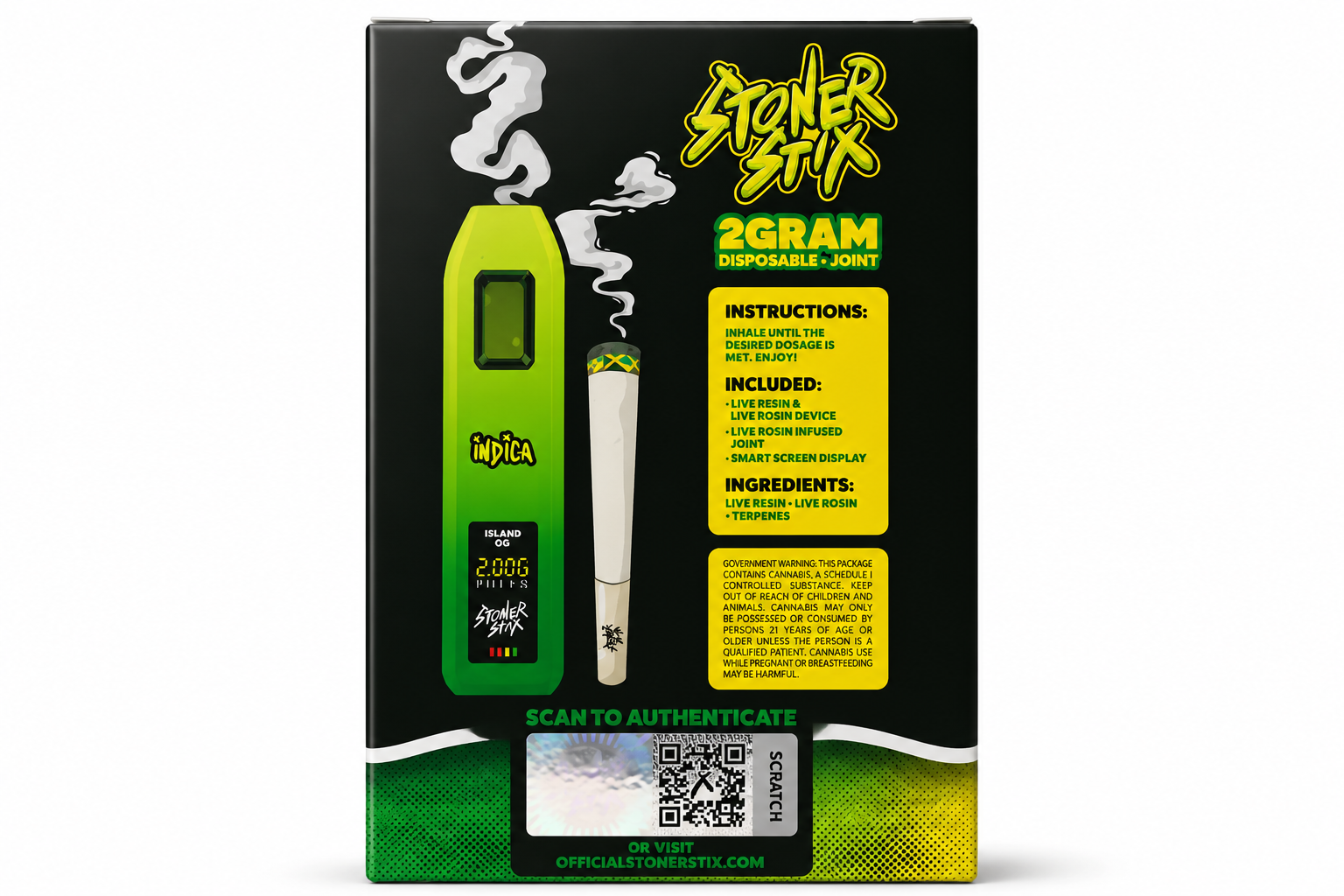 Stoner Stix Dispo (2g) - Island OG - Image 2