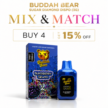 Buddah Bear Sugar Diamond Dispo (3g) - Mix and Match